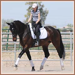 Valkyree, Kailee Surplus riding, March 2009